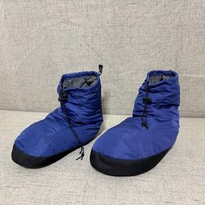 Sierra Designs Down Fill Camp Booties Slippers Men XL Blue Insulated